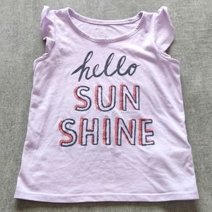 Joe Fresh Girls Size 6 Flutter Sleeve Shirt